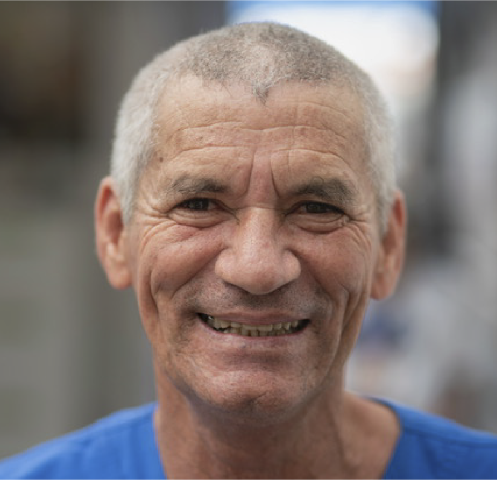Adulto mayor, beneficiario de la Casa San José
